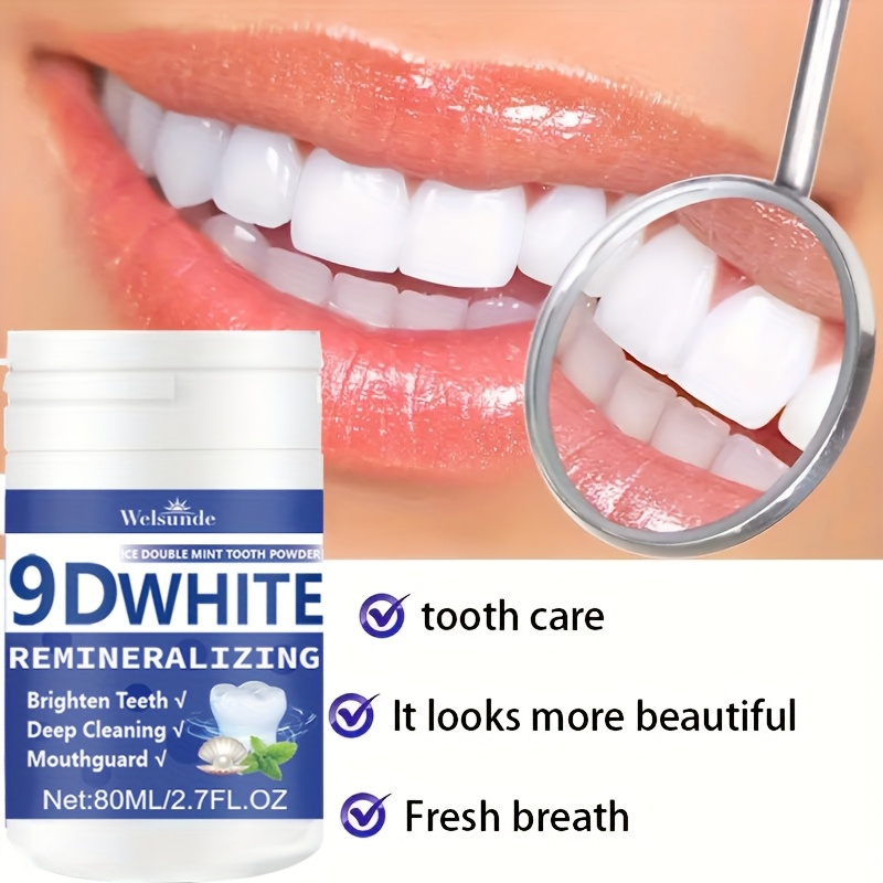 Teeth Paint Whitening - 9D White Remineralizing Hydroxyapatite Tooth Powder,