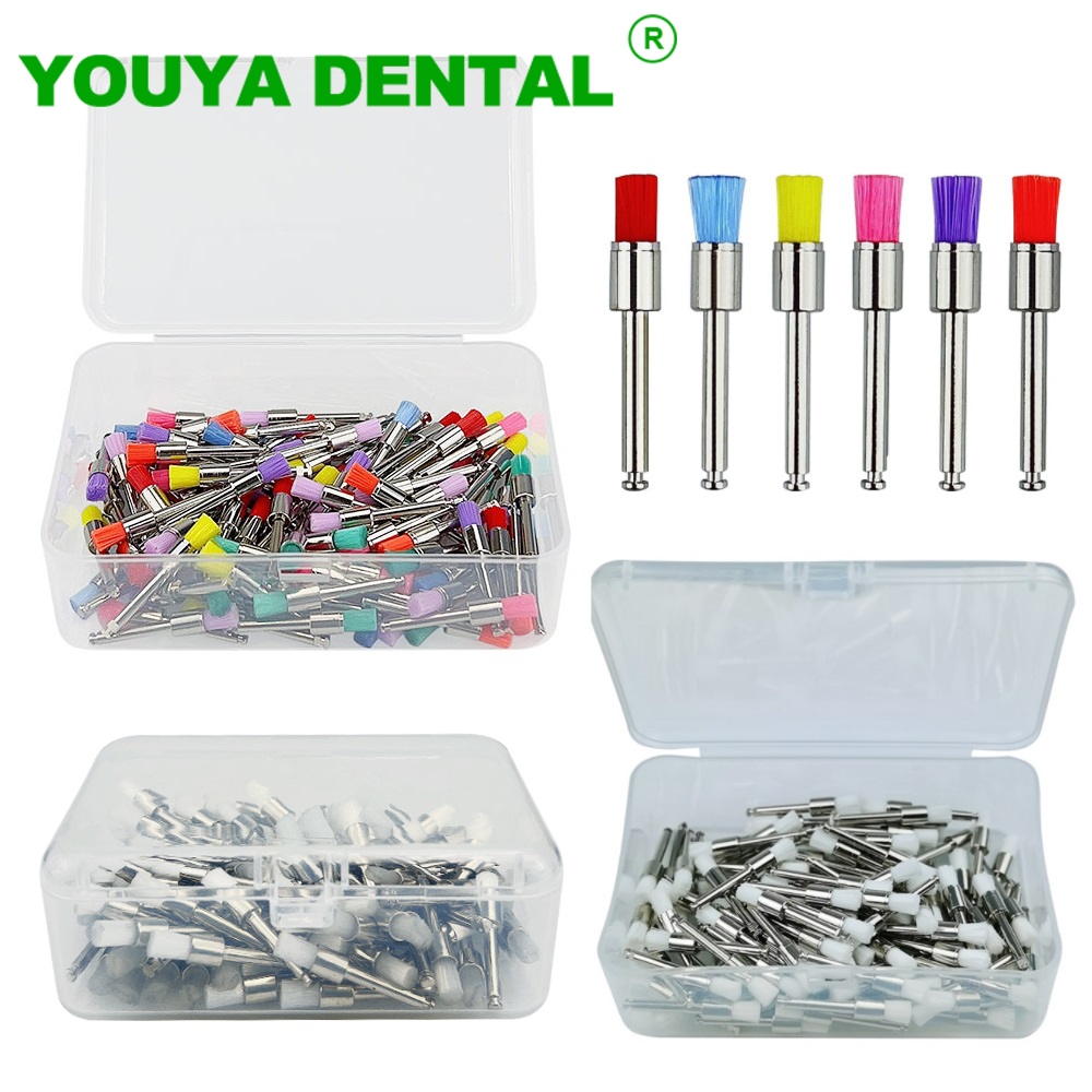 Teeth Whitening Brush - 100pcs/Box Dental Polishing Brush Nylon Prophylaxis