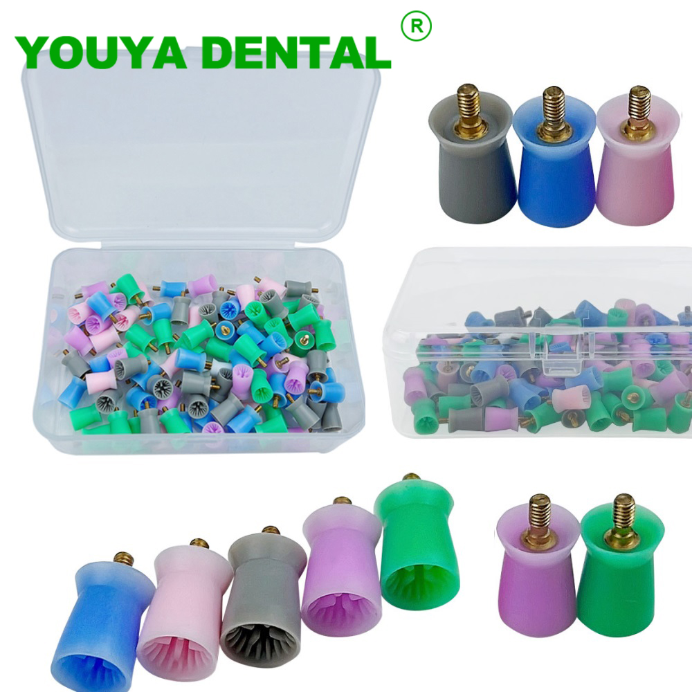 Teeth Whitening Brush - 100pcs/Box Dental Prophy Cup Screw-In/Latch Type