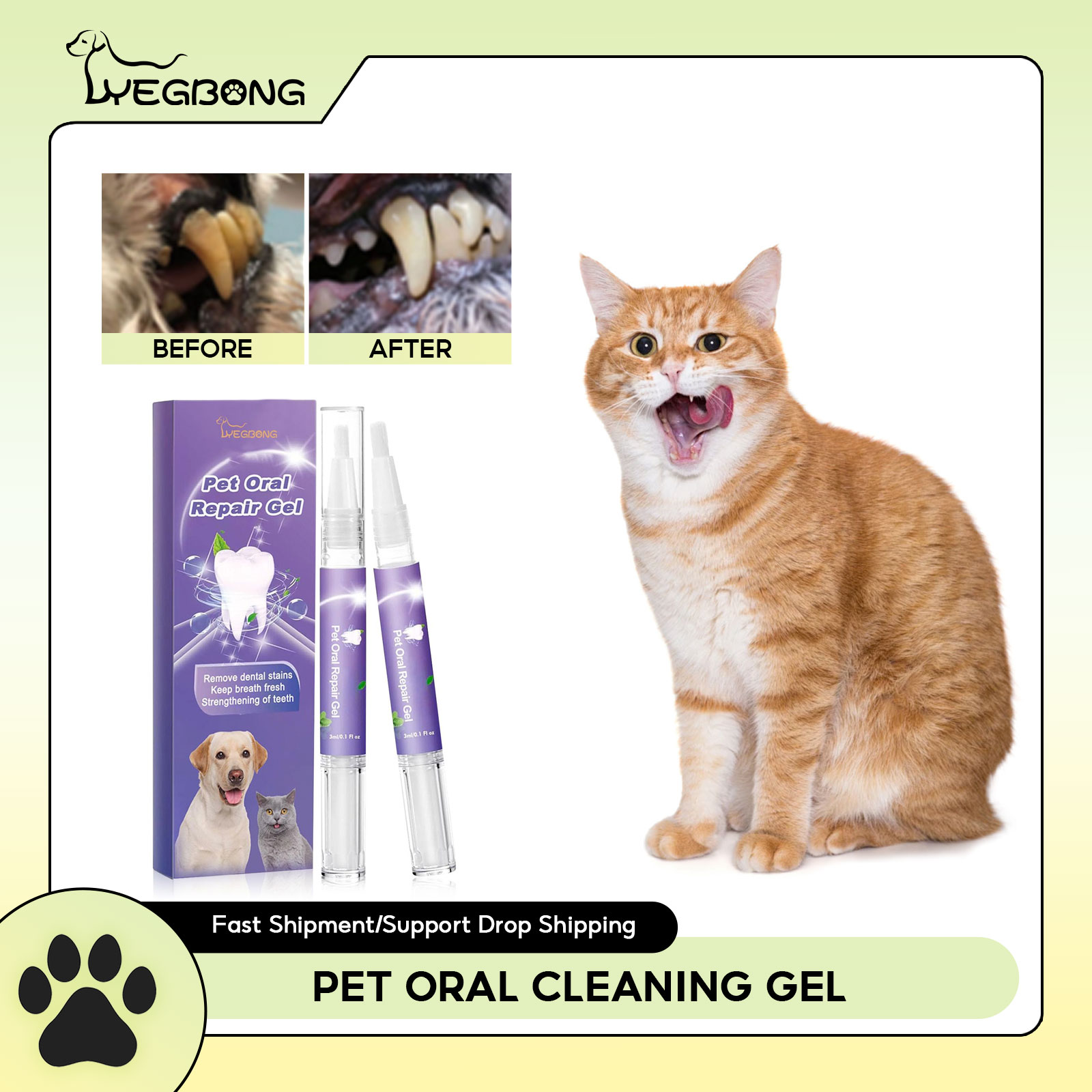 Teeth Whitening Singapore - Pet Oral Repair Gel Puppy Tartar