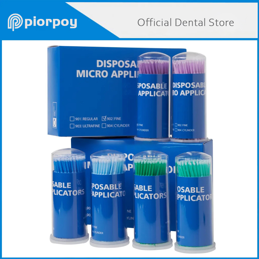 Teeth Whitening Brush - PIORPOY 100Pcs Dental Micro Brush Bottle