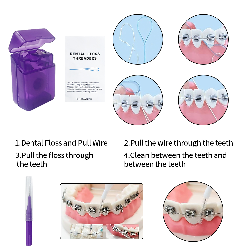 8Pcs/set Orthodontic Dental Ca - огляд і ціна Teeth Whitening Brush