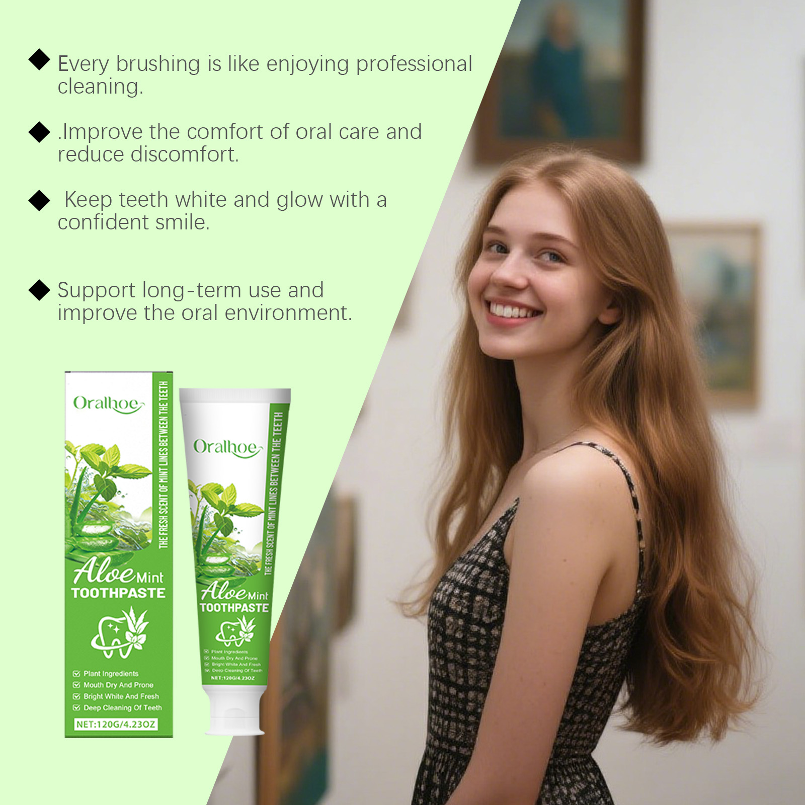 Aloe Vera Whitening Toothpaste - огляд і ціна Teeth Whitening Yellow Teeth