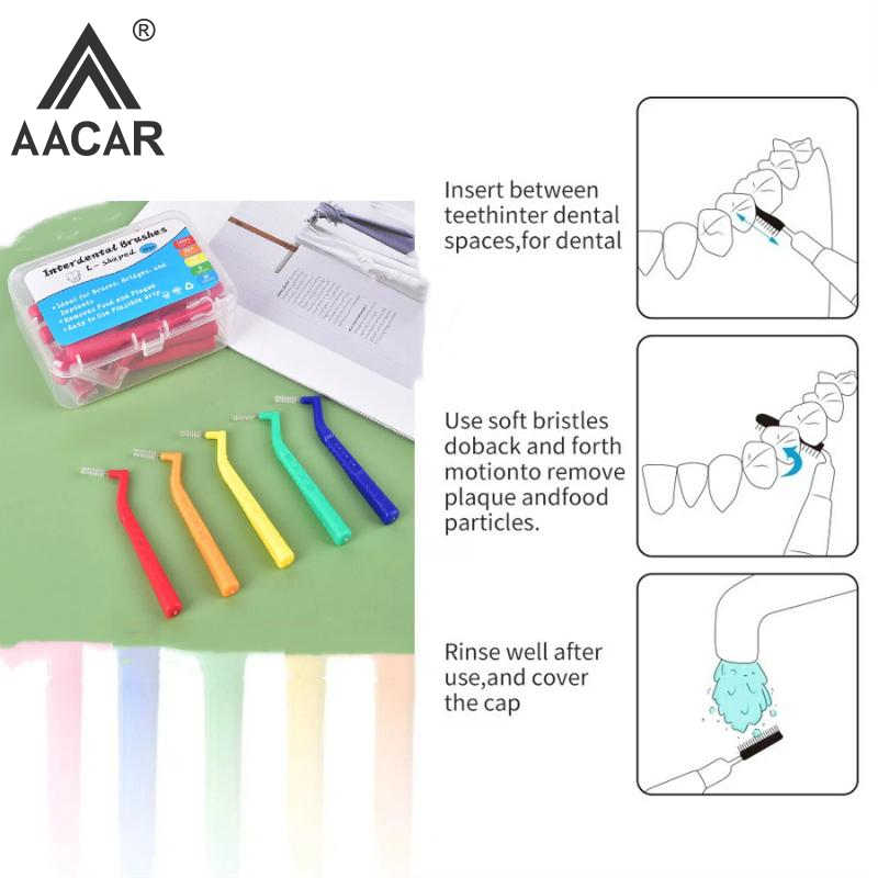 20Pcs 0.6-1.2mm L Shape Interd - огляд і ціна Teeth Whitening Brush