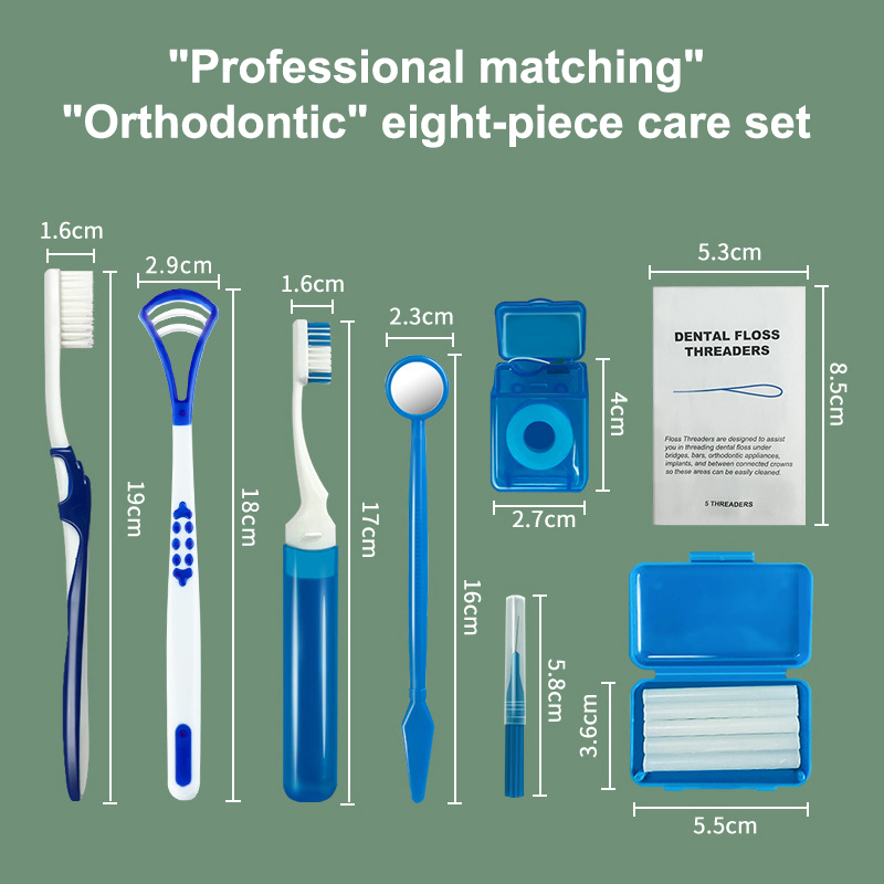 8pcs/set Dental Care Brush Kit - огляд і ціна Teeth Whitening Brush