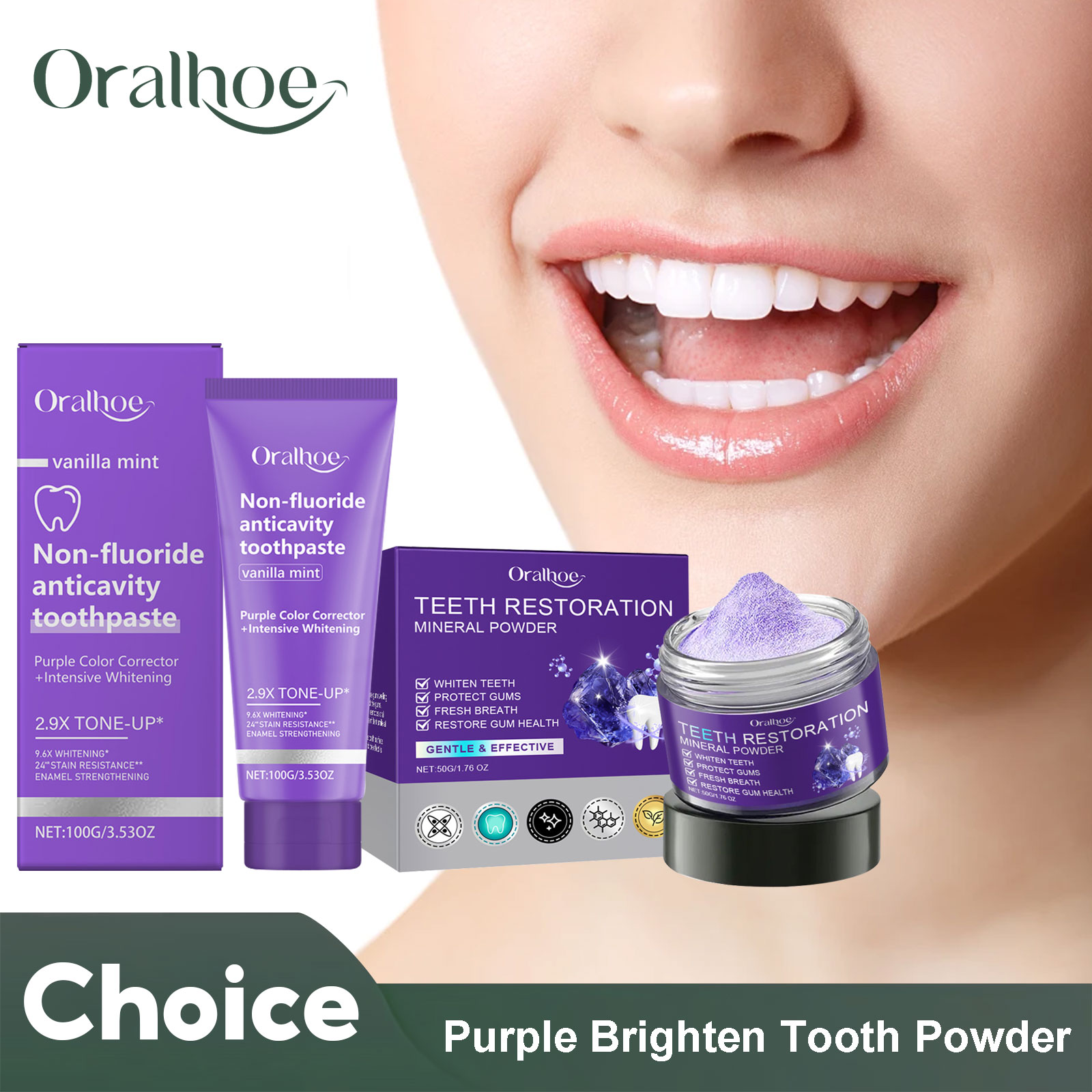Teeth Restoration Mineral Powd - огляд і ціна Teeth Whitening From Home