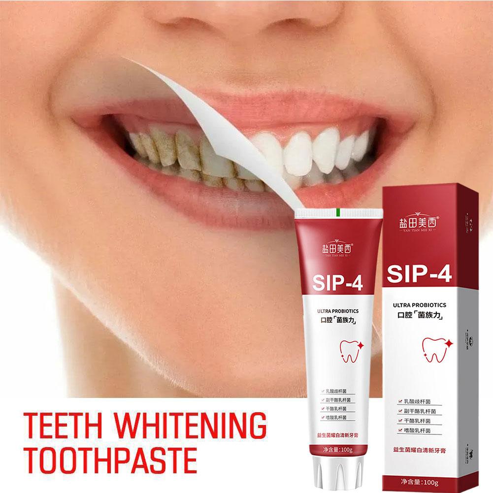 100g Sip-4 Probiotic Whitening - огляд і ціна Teeth Whitening Yellow Teeth