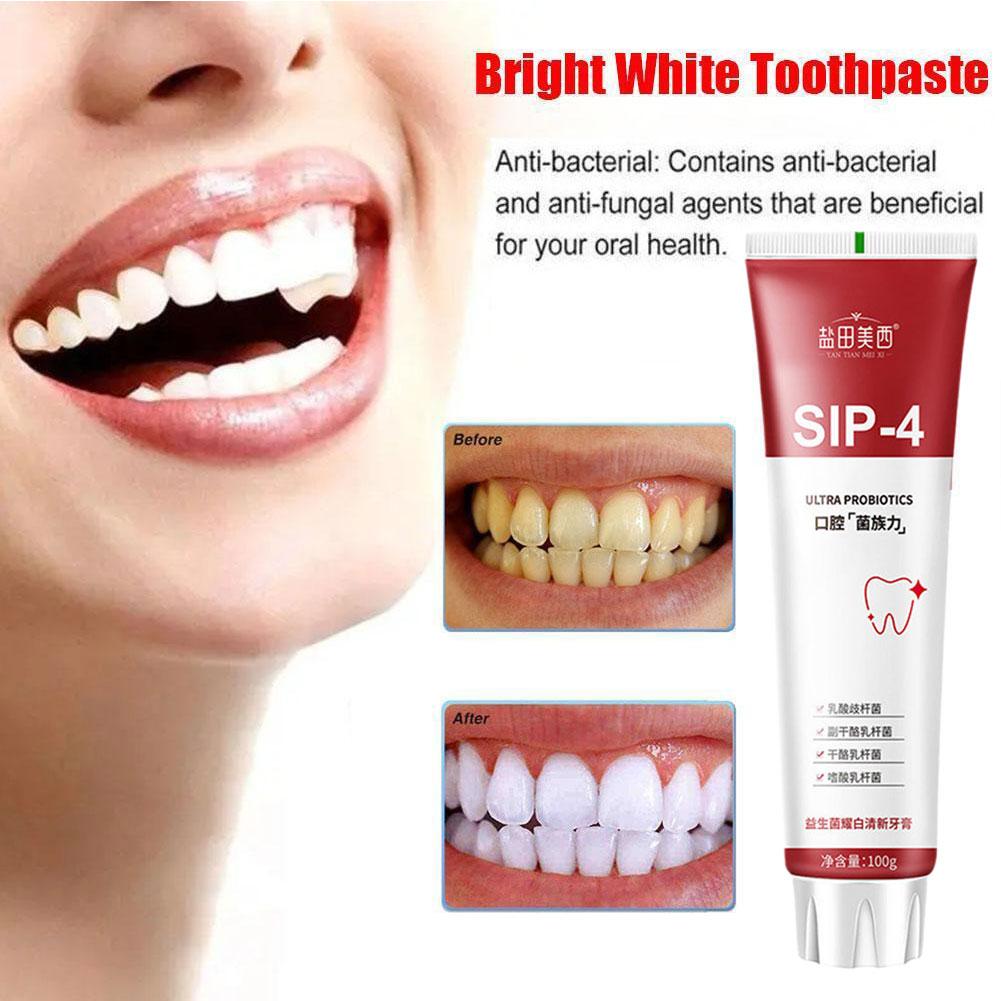 100g Sip-4 Probiotic Whitening - огляд і ціна Teeth Whitening Yellow Teeth