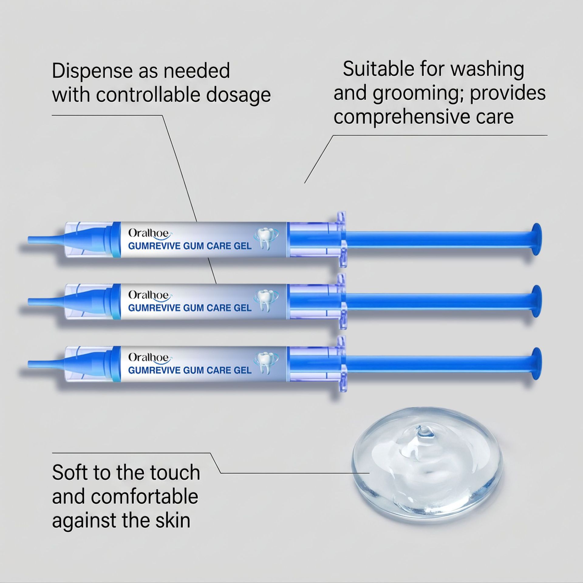 Oral Care Gel 3Pcs Gum Cleanin - огляд і ціна Teeth Whitening Singapore