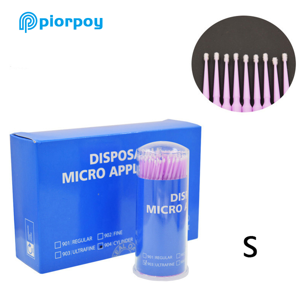 PIORPOY 100Pcs Dental Micro Br - огляд і ціна Teeth Whitening Brush