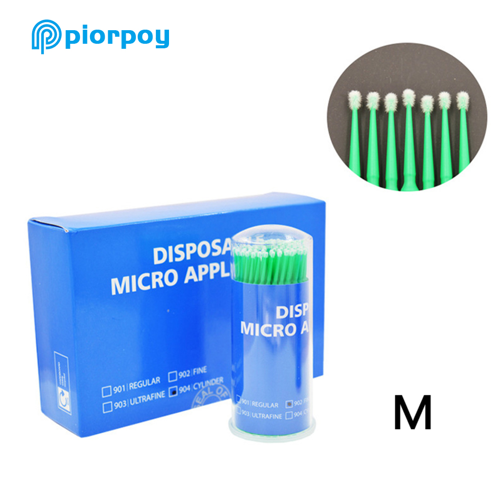 PIORPOY 100Pcs Dental Micro Br - огляд і ціна Teeth Whitening Brush
