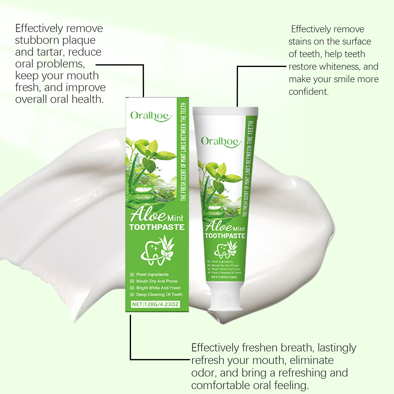 Aloe and Mint Whitening Toothp - огляд і ціна Teeth Whitening Yellow Teeth