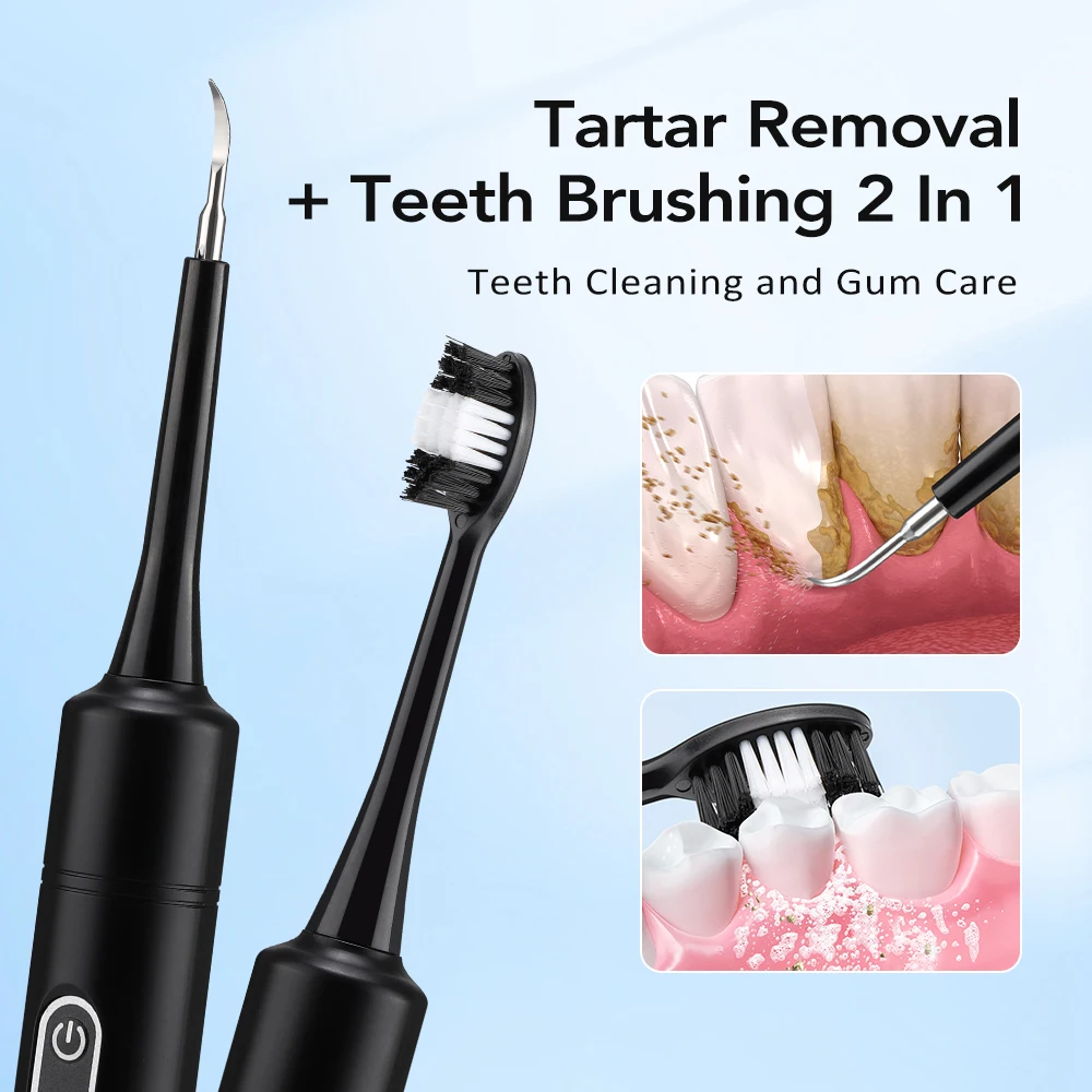 Electric Sonic Vibration Denta - огляд і ціна Teeth Whitening And Stain Removal